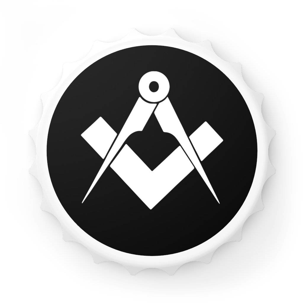 Master Mason Blue Lodge Bottle Opener - Square & Compass - Bricks Masons