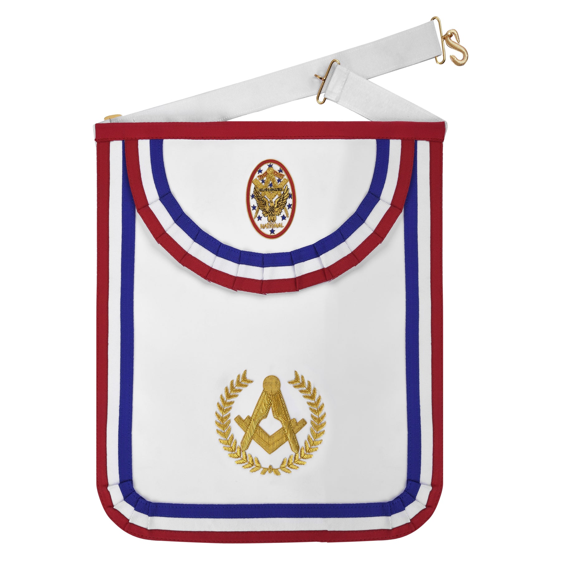 Master Mason Blue Lodge Apron - National Sojourners - Bricks Masons