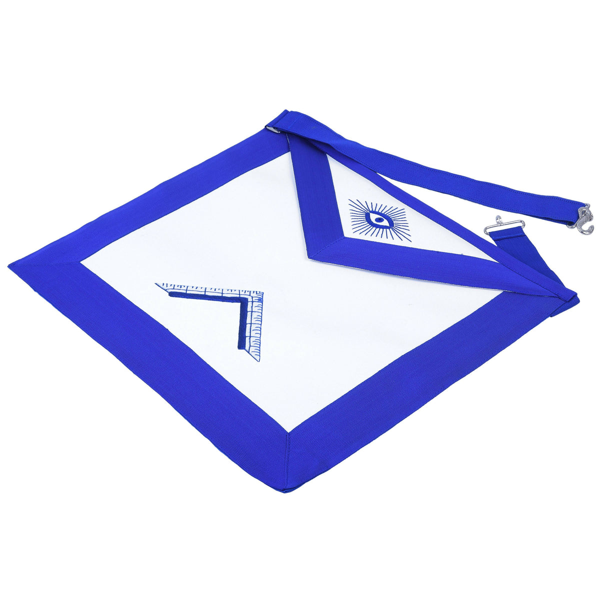 Worshipful Master Blue Lodge Officer Apron - Royal Blue - Bricks Masons