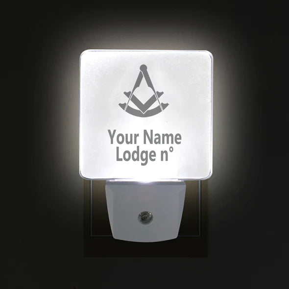 Past Master Blue Lodge LED Sign - 2 Pieces Plug-in - Bricks Masons