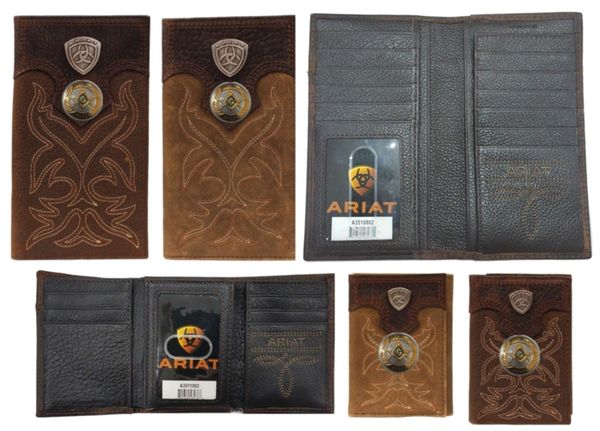 Past Master Blue Lodge Wallet - Ariat Premium Shield