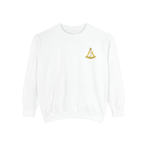 District Deputy Grand Master Blue Lodge Sweatshirt - Stitched Square & Compass with Star - Bricks Masons