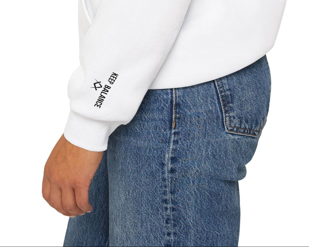 Entered Apprentice Blue Lodge Hoodie - Temperance Front & Sleeves Embroidery - Bricks Masons