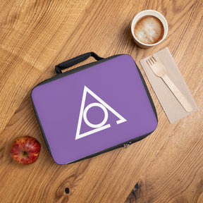 LOCOP Lunch Bag - Purple & White Fully Insulated - Bricks Masons