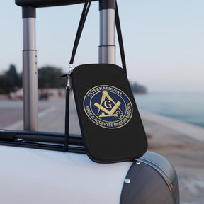 International Masons Passport Wallet - Free & Accepted Masons With Shoulder & Wrist Strap - Bricks Masons