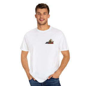 Master Mason Blue Lodge T-Shirt - Garment-Dyed Virginia Mason - Bricks Masons