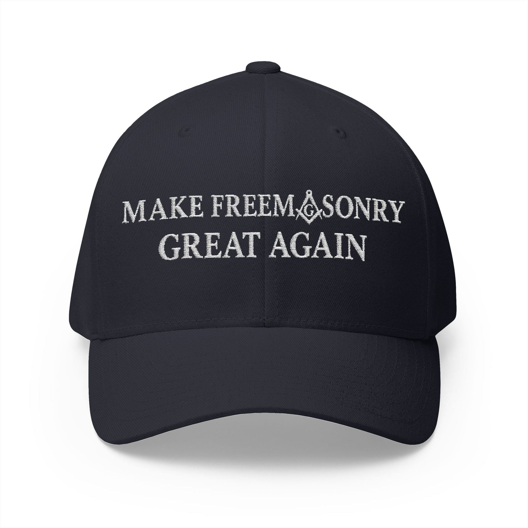 Master Mason Blue Lodge Baseball Cap - Embroidered Make Freemasonry Great Again - Bricks Masons