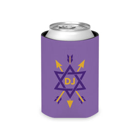 Order of the Secret Monitor Can Cooler - Purple Polyester Exterior - Bricks Masons