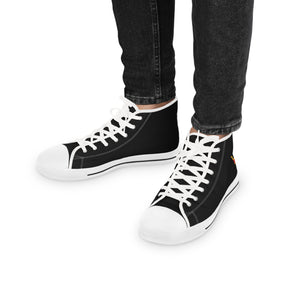 KYCH Sneaker - High Top Black & White Golden Emblem - Bricks Masons