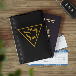 Grand Tiler of Solomon Passport Cover - Black PU Leather With Inner Compartments - Bricks Masons