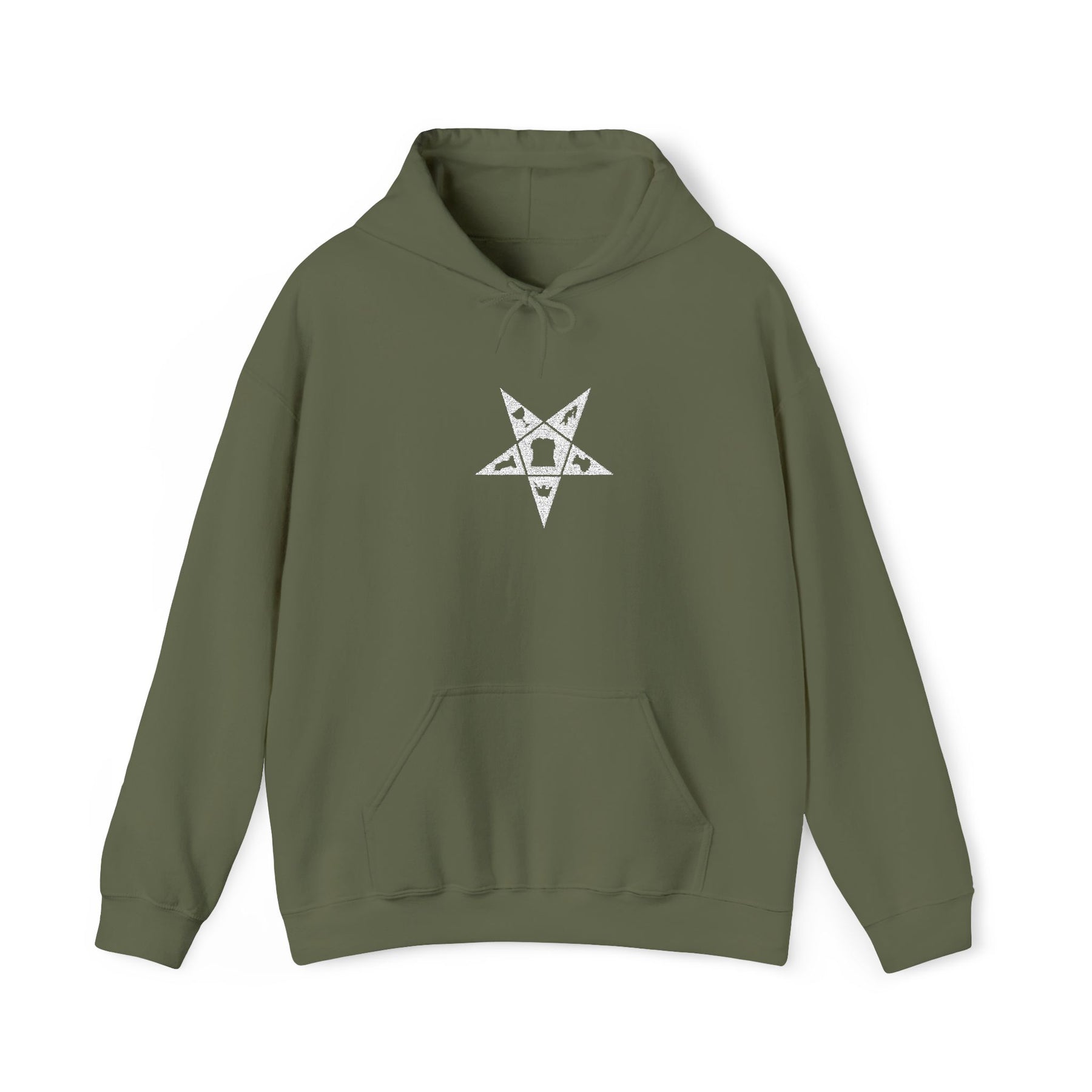 OES Hoodie - Soft Cotton Poly Blend Signature Front Stitch - Bricks Masons