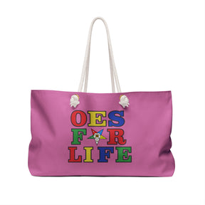 OES Travel Bag - Pink OES For Life Spun Polyester Weekender Bag - Bricks Masons