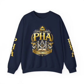 Master Mason Blue Lodge Sweatshirt - Prince Hall Affiliated Square & Compass G & Eye