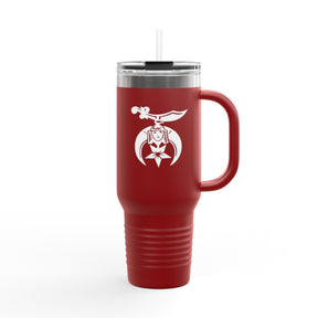 Shriners Ringneck Tumbler - Red Stainless Steel & Insulated - Bricks Masons