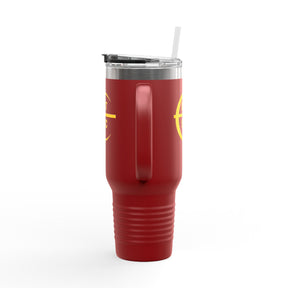 Council of Crusaders Ringneck Tumbler - Red Stainless Steel & Insulated - Bricks Masons