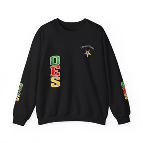 OES Sweatshirt - Colorful Eastern Star & Initials with Personalization - Bricks Masons