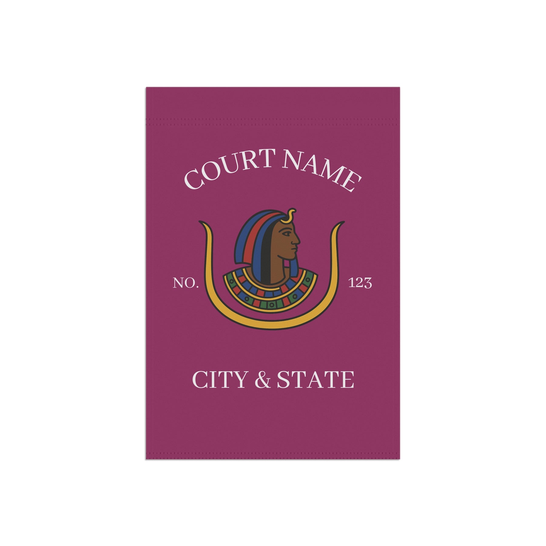 DOI Yard Flag - Printed Poly Poplin With Personalization - Bricks Masons