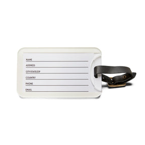 Allied Masonic Degrees Luggage Tag - Green With Black Leather Strap - Bricks Masons