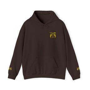 Daughters of Sphinx Hoodie - Soft Cotton Poly Blend Embroidered Front Design - Bricks Masons