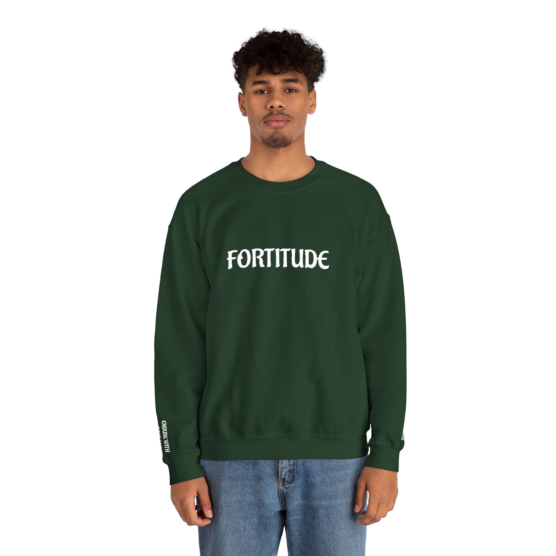 Master Mason Blue Lodge Sweatshirt - Fortitude Endure with Courage Square & Compass - Bricks Masons