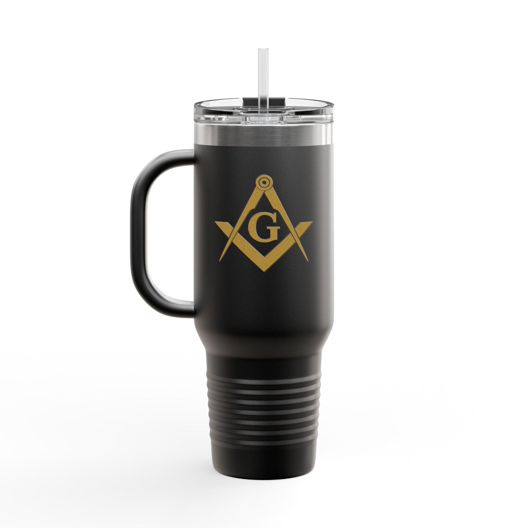 Master Mason Blue Lodge Ringneck Tumbler - Stainless Steel Gold S&C Customizable - Bricks Masons