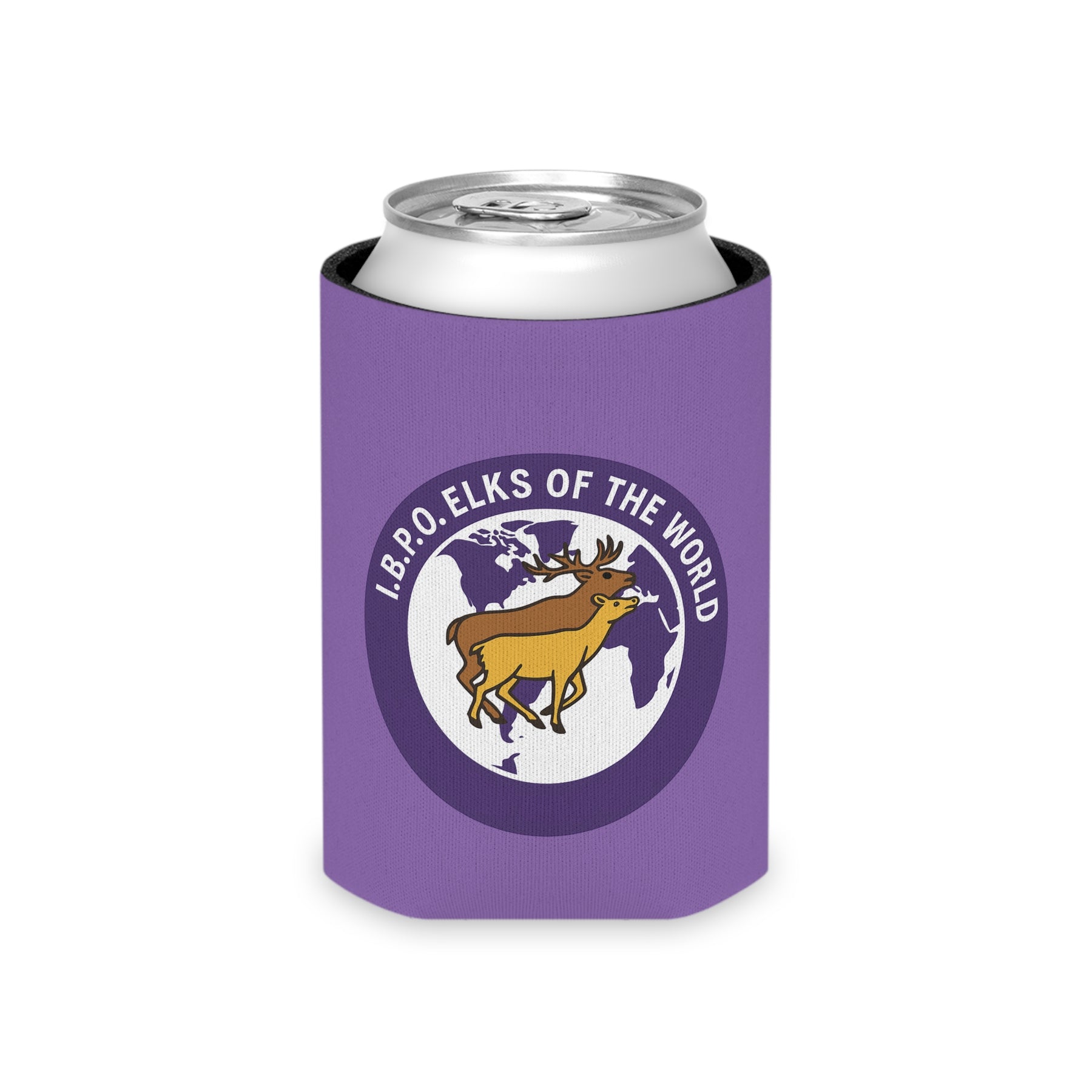 Elks of the World Can Cooler - IBPO Purple - Bricks Masons