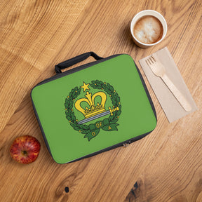 Order of the Amaranth Lunch Bag - Green Fully Insulated With Zipper Closure - Bricks Masons