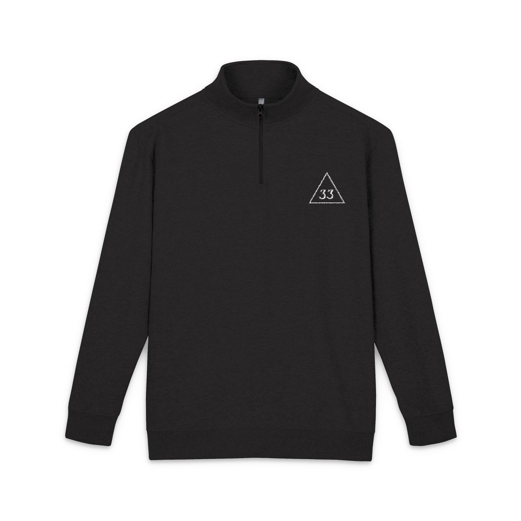 33rd Degree Scottish Rite Sweatshirt - Gold Triangle 33 Embroidery - Bricks Masons