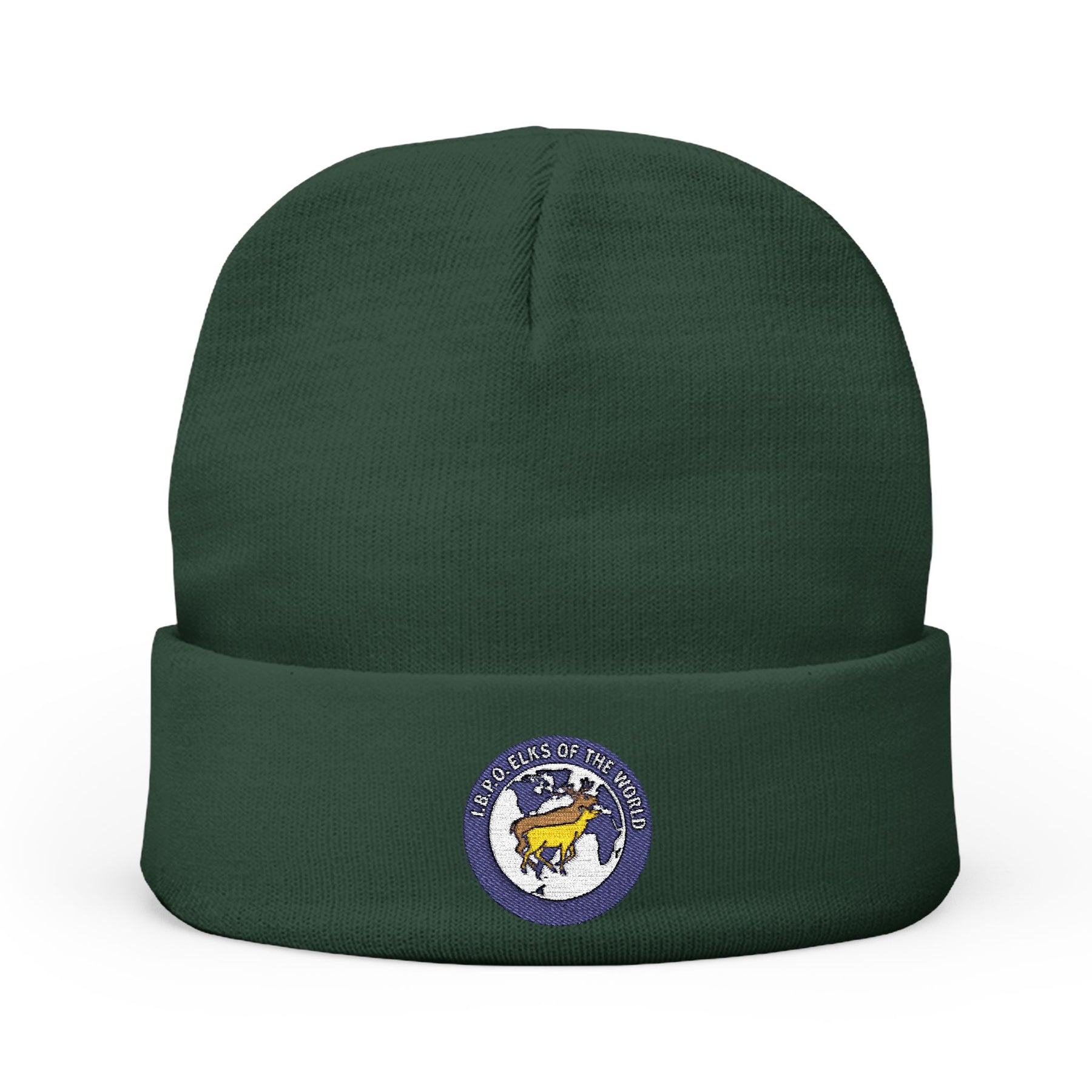 Elks of the World Beanie - Knit Embroidery Emblem - Bricks Masons