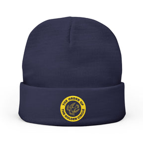 Order of the Golden Circle Beanie - Knit Embroidery Emblem - Bricks Masons
