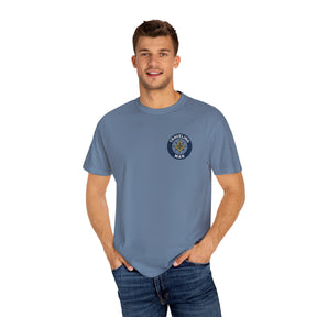 Master Mason Blue Lodge T-Shirt - Traveling Mason Garment-Dyed Tee - Bricks Masons