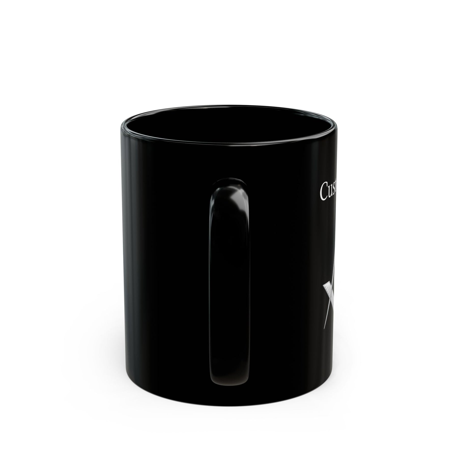 Master Mason Blue Lodge 11oz Black Mug - Bricks Masons