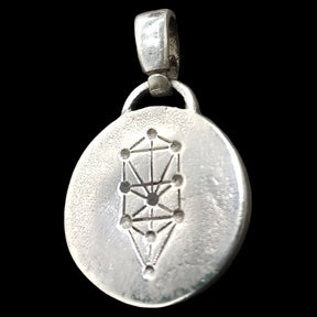 I said Kabbalah DISSIPATE THE WRATH Yud Vav Pei NAME OF GOD 56 POYEL in Silver 2.5 Cm 9 Gr Art 1775 - Bricks Masons