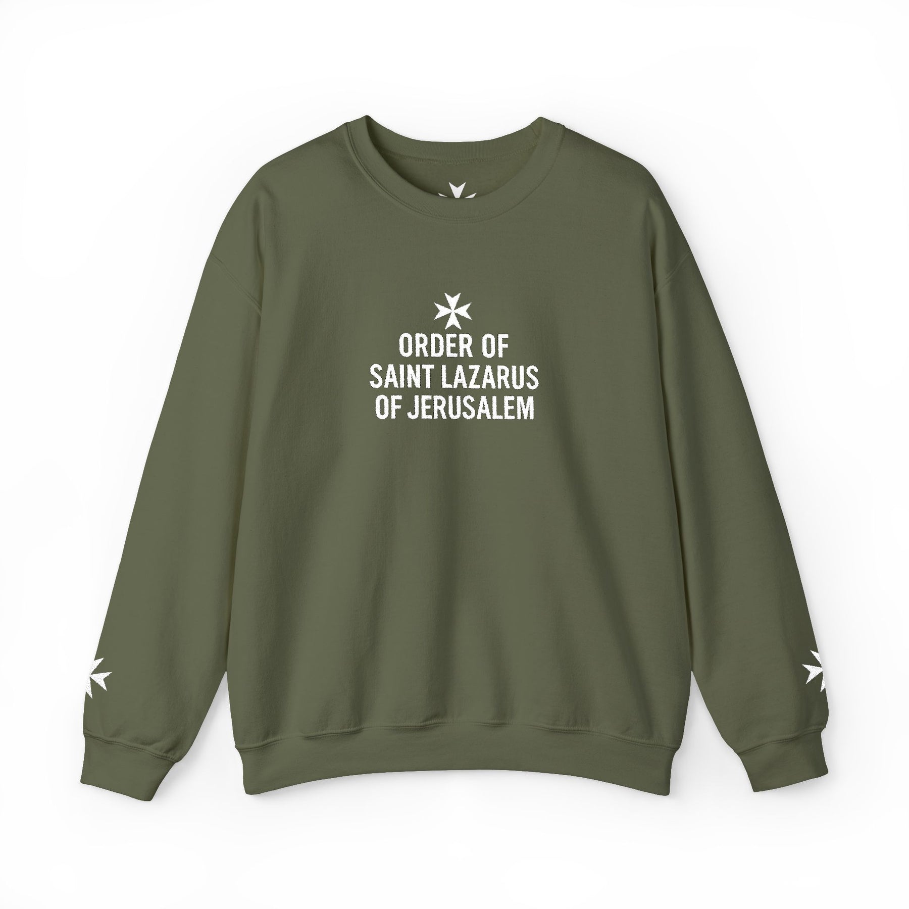 Order of Saint Lazarus Sweatshirt - Crewneck Signature Stitch - Bricks Masons