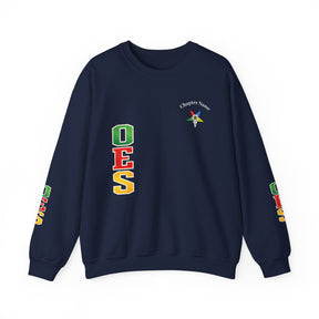 OES Sweatshirt - Colorful Eastern Star & Initials with Personalization - Bricks Masons