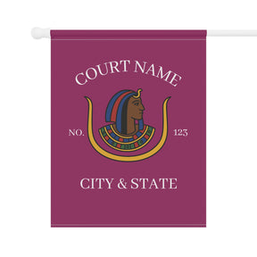 DOI Yard Flag - Printed Poly Poplin With Personalization - Bricks Masons