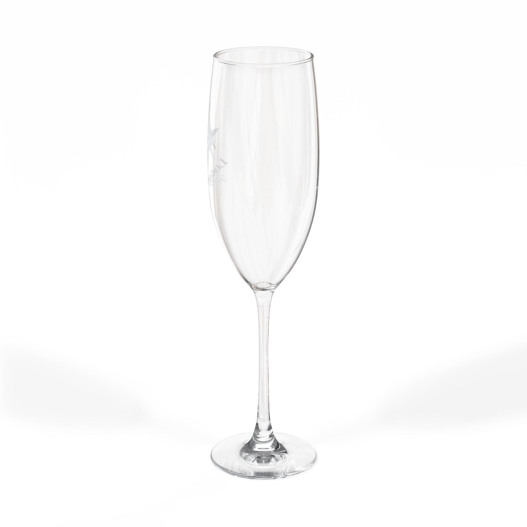 Master Mason Blue Lodge Champagne Flute - Square & Compass G with Personalization