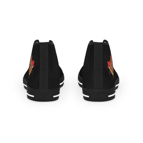 Master Mason Blue Lodge Canada Jurisdiction Sneaker - High Top Black & White Sole Maple Leaf - Bricks Masons