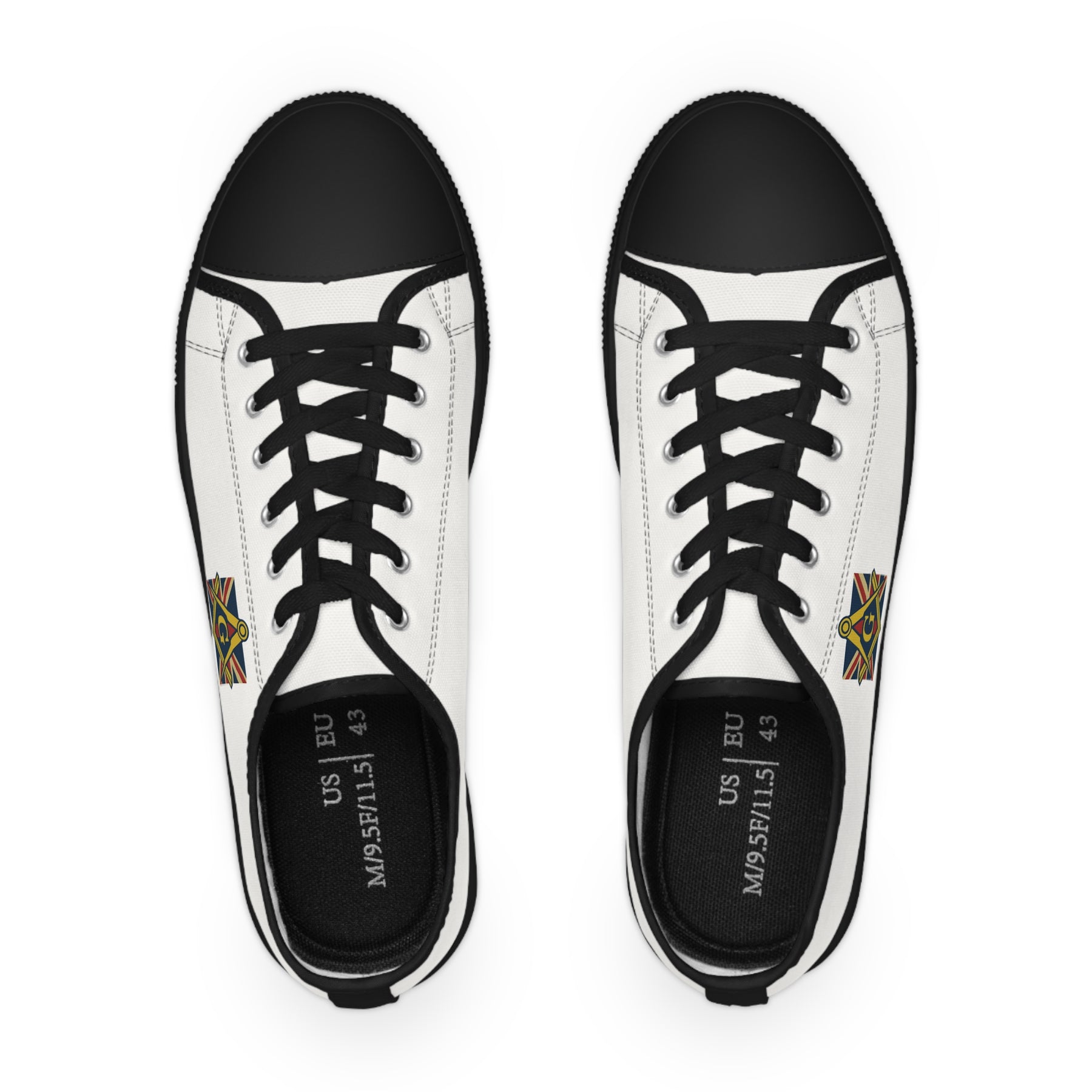 Master Mason Craft Sneaker - Low Top Sneaker Black & White S&C G - Bricks Masons