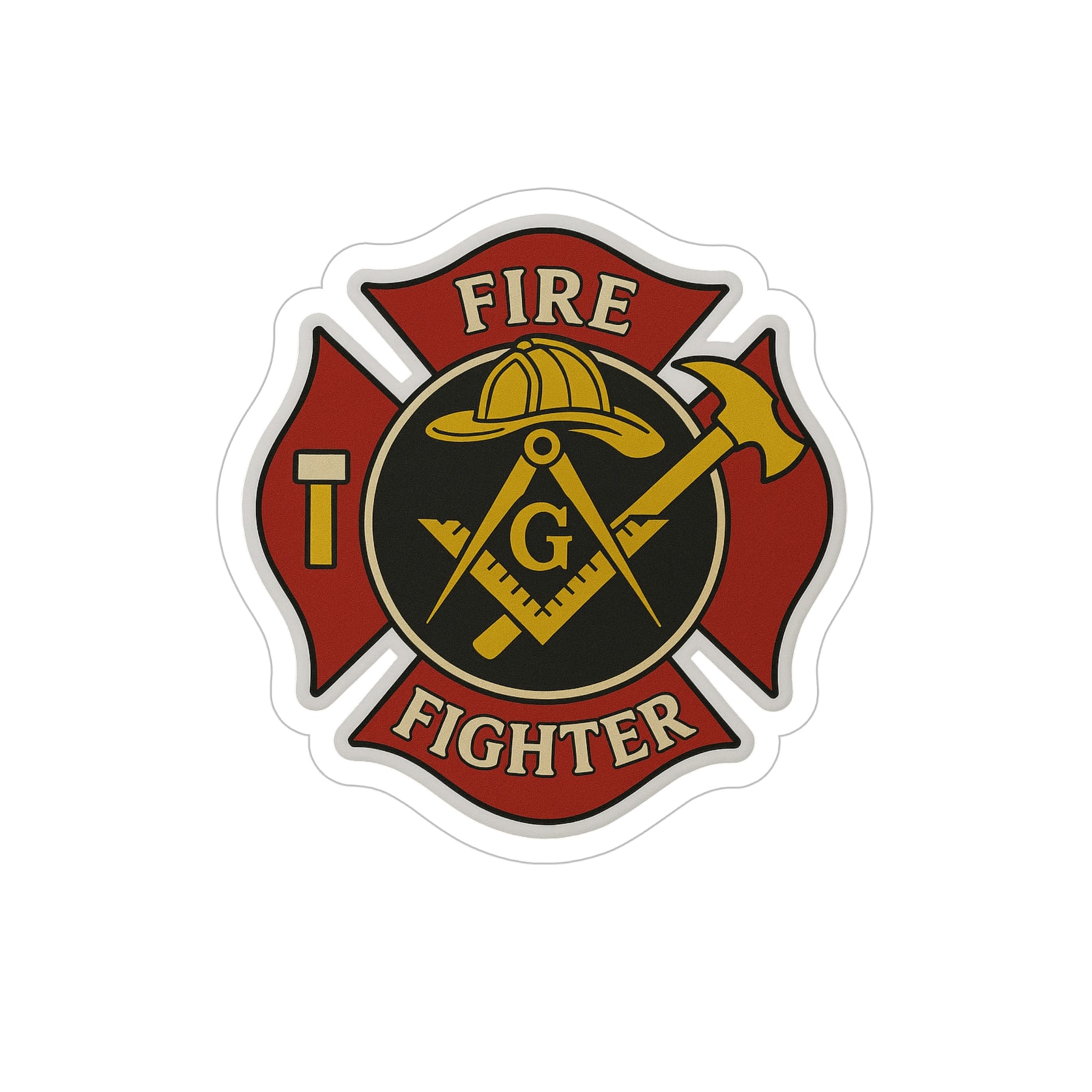 Master Mason Blue Lodge Sticker Decal - Outdoor Die-Cut - Bricks Masons