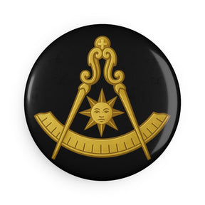 Past Master Blue Lodge Magnet - Decorative Refrigerator - Bricks Masons