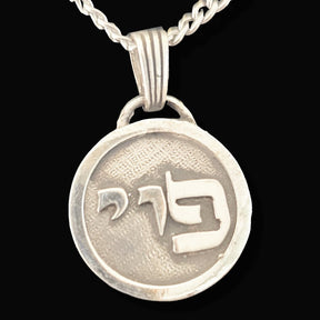 I said Kabbalah DISSIPATE THE WRATH Yud Vav Pei NAME OF GOD 56 POYEL in Silver 2.5 Cm 9 Gr Art 1775 - Bricks Masons