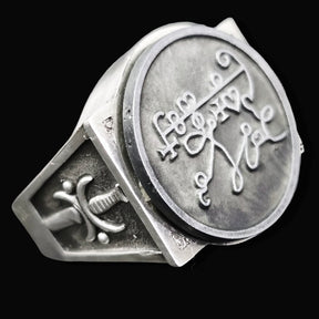 Ancient Israel Ring - Key of Solomon BELETH In Silver - Bricks Masons