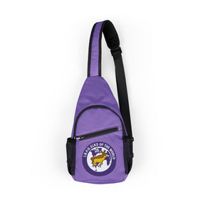 Elks of the World Crossbody Bag - IBPO Purple With Multiple Pockets - Bricks Masons