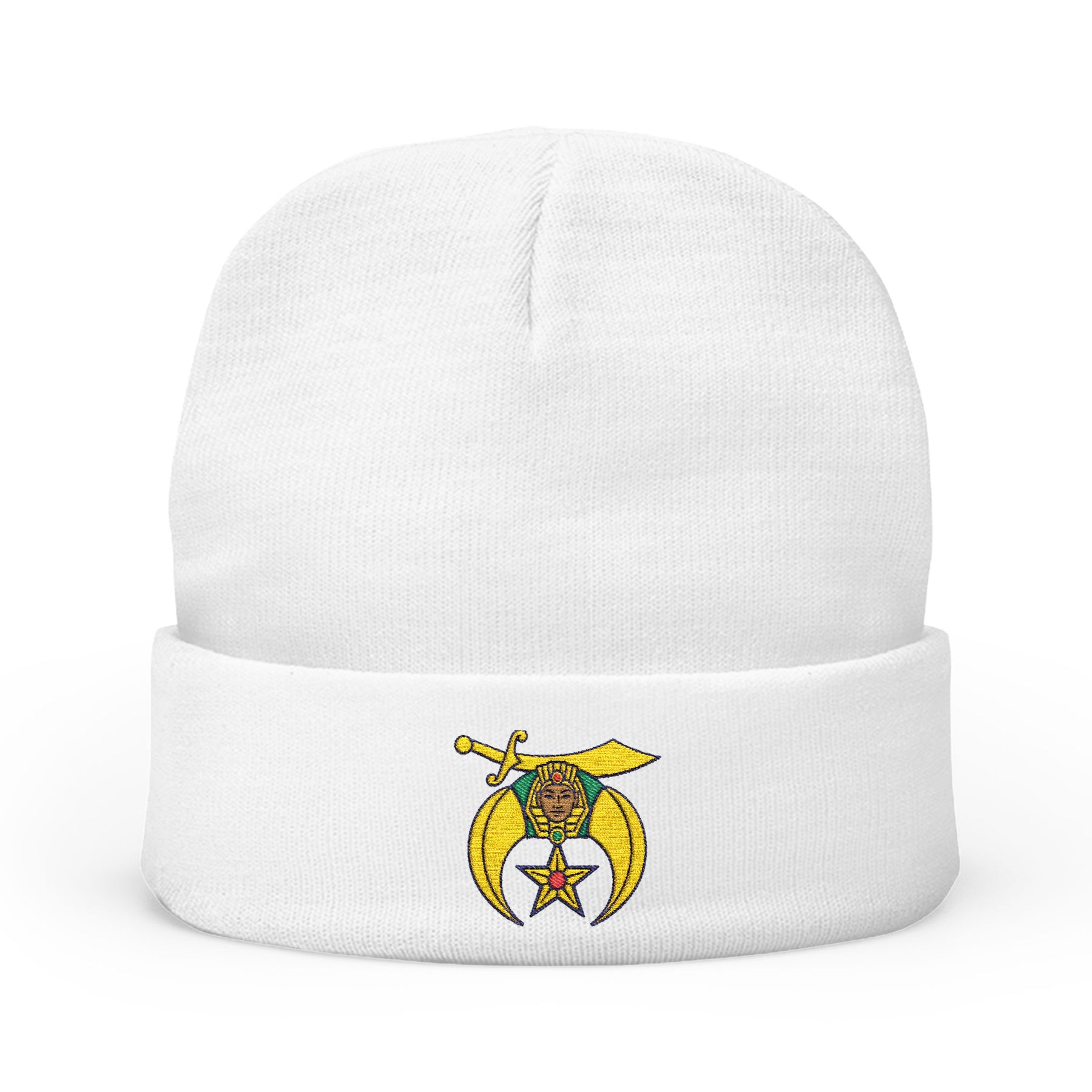 Daughters of Sphinx Beanie - Knit Embroidery Emblem - Bricks Masons