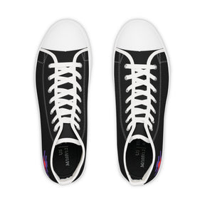Knight Templar Priests Sneaker - High Top Black & White - Bricks Masons