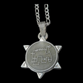 I wove Demon 58 PRESIDENT AMY and Secret Seal of Solomon 72 Demons Lesser Key of Solomon Goetia In Silver 3 x 2.5 cm 12 Gr Art 1917 - Bricks Masons