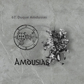 I wove Demon 67 DUKE AMDUSIAS and Secret Seal of Solomon 72 Demons Lesser Key of Solomon Goetia In Silver 3 x 2.5 cm 12 Gr Art 1926 - Bricks Masons