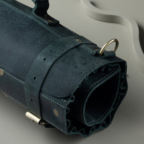 Professional 16-Pocket Leather Master Knife Roll (4) - Bricks Masons
