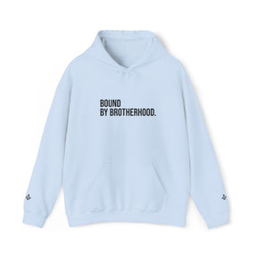 Master Mason Blue Lodge Sweatshirt - Bound By Brotherhood with Square & Compass G Embroidery - Bricks Masons